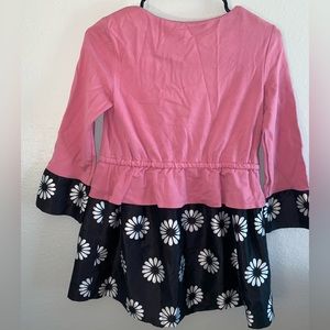 Pink and black kids dress